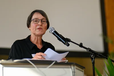 Christina Baumeister, Geschäftsführerin der Alida Schmidt-Stiftung...